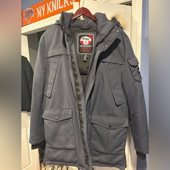 Pajar Men's Black Puffer Jacket with Fur Hood - Picture 10 of 10